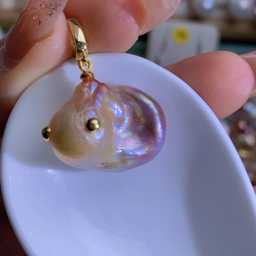 【闪购商品】淡水珍珠天然淡水珍珠（微瑕）合金