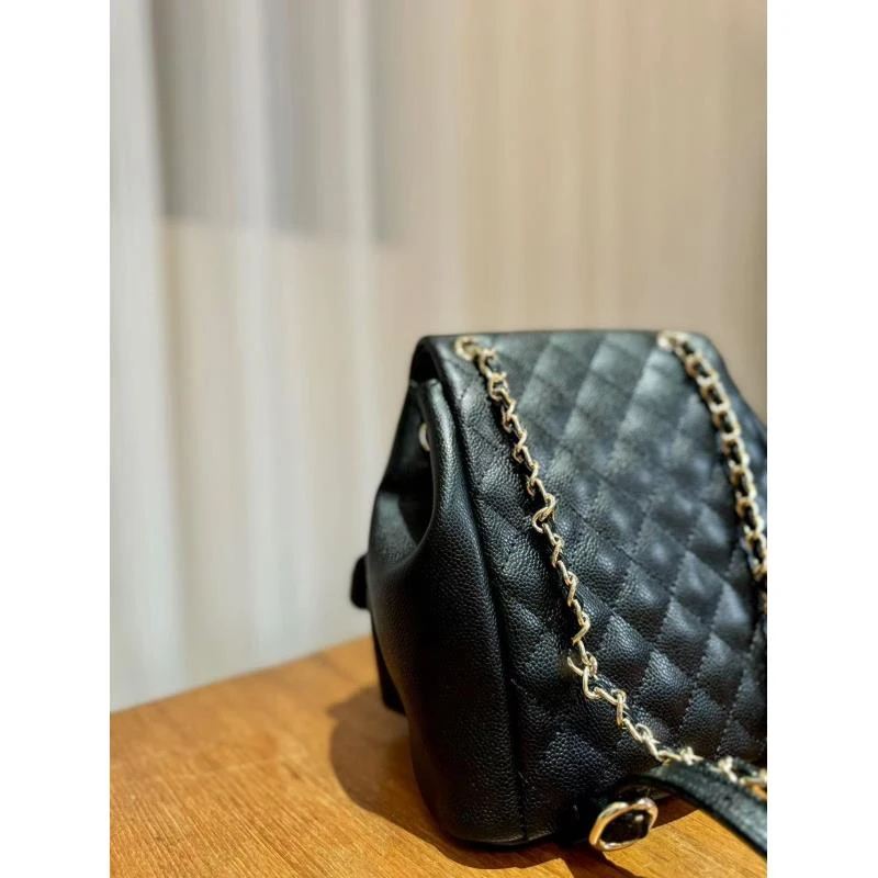 HIRMRIS手工真皮包20-550963-黑  低小青双肩包香