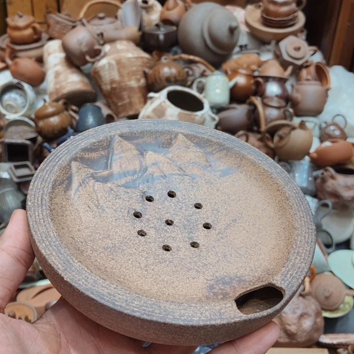 柴烧老岩泥高端茶器