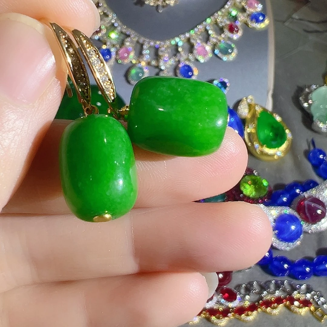 花岗石钨合金红色蓝色吊坠