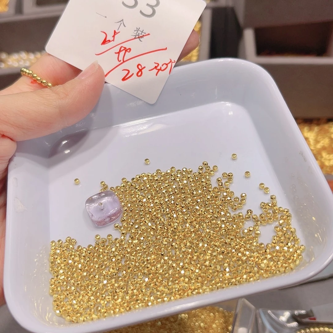 紫晶珠宝半成品银S925镀金镶嵌33
