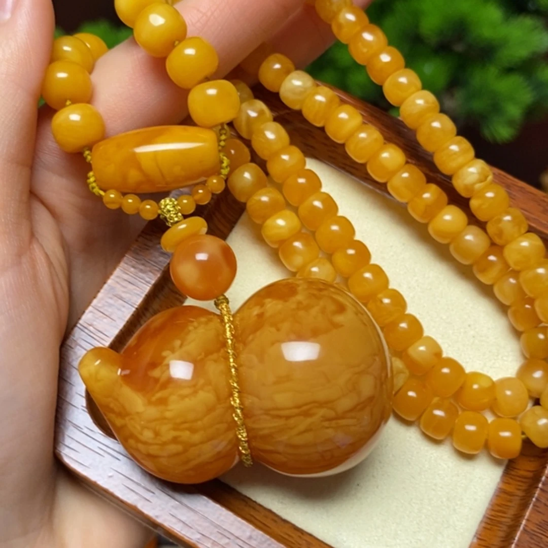 【闪购商品】蜜蜡颈饰未镶嵌项链