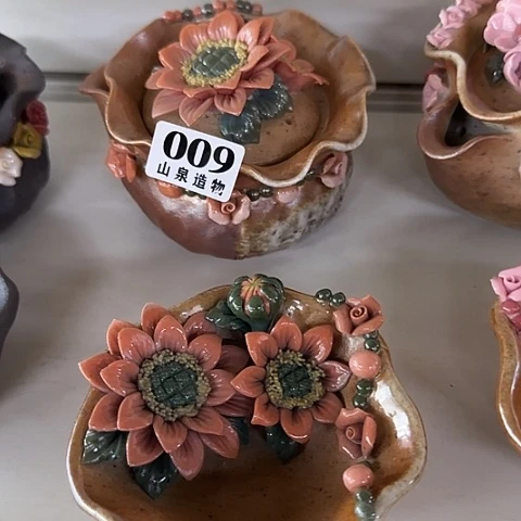 瓷片柴烧柴烧柴烧009一套