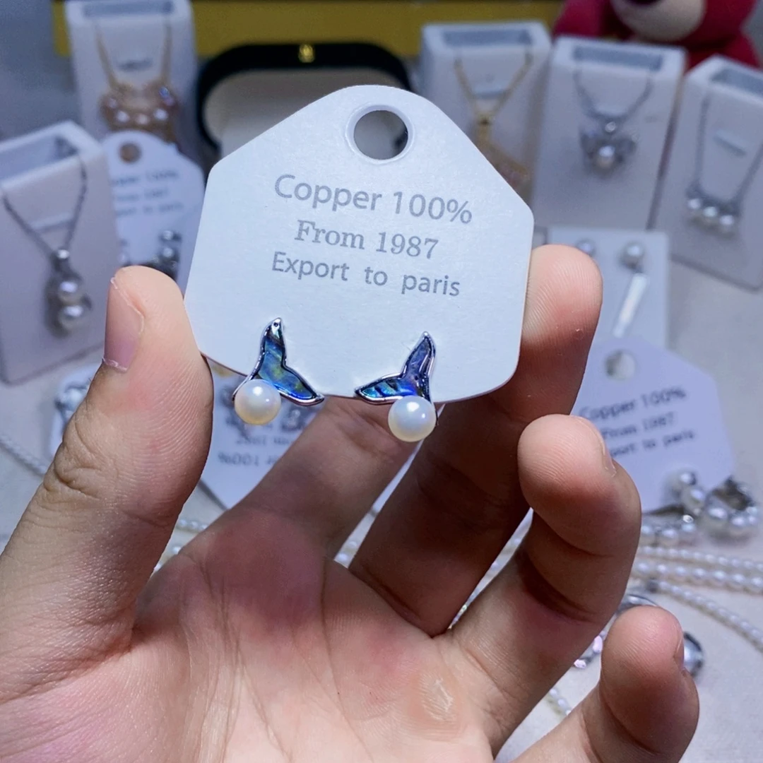 未镶嵌淡水珍珠耳饰