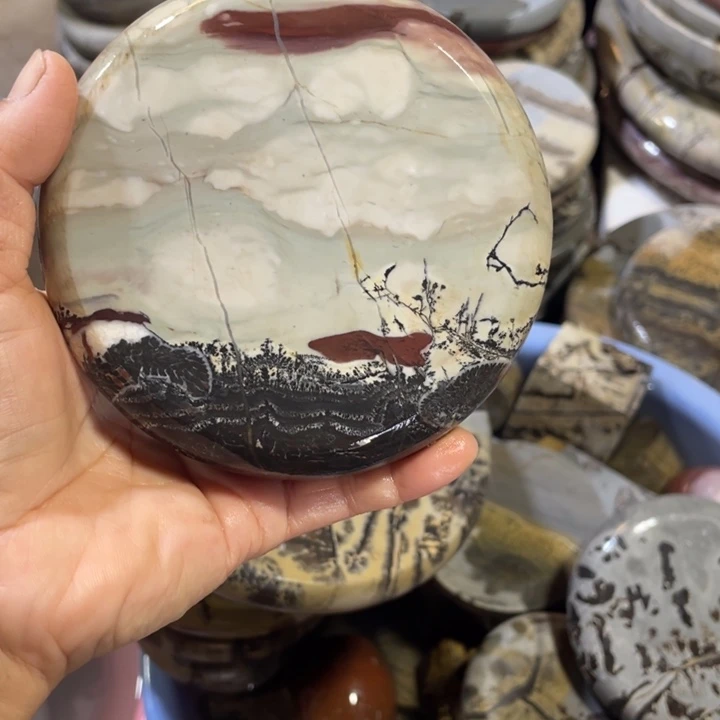 【闪购商品】石材可**无广西天然国画精品