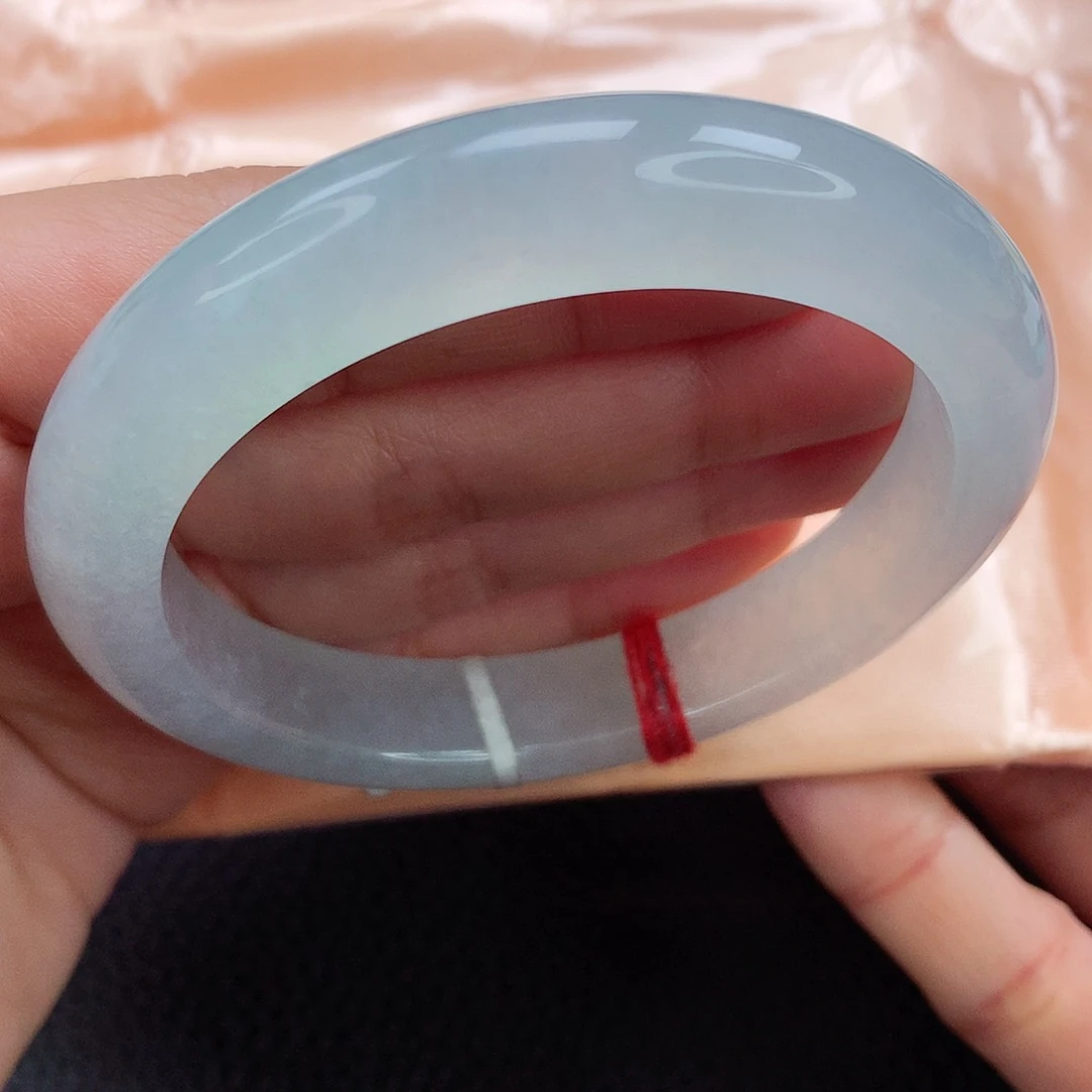 未镶嵌手镯翡翠56➕ 一尘不染 纯真系列