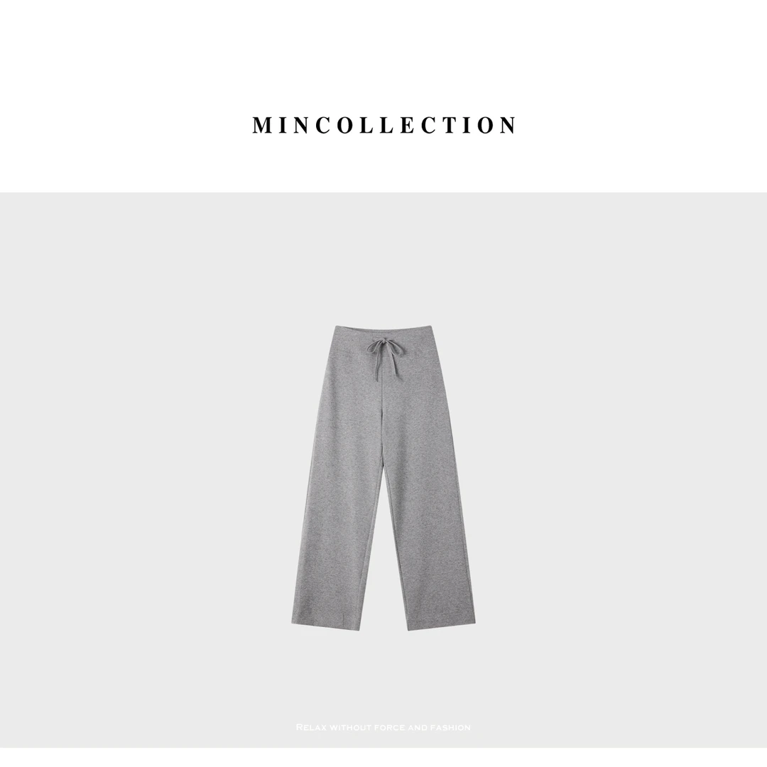 DE Mincollection瑜伽针织裤/软糯松弛慵懒显瘦运动休闲裤55061