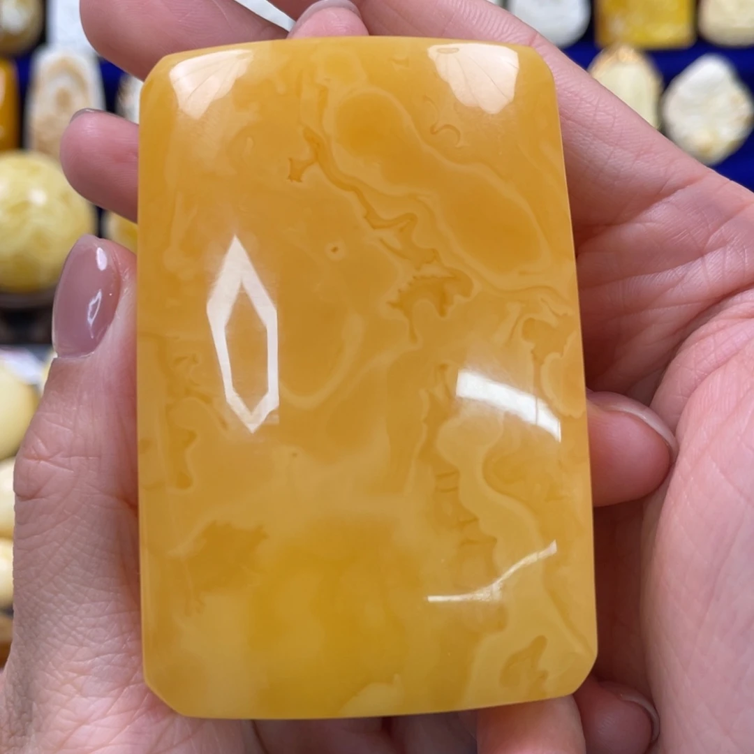 蜜蜡裸石未镶嵌琥珀蜜蜡牌子吊坠