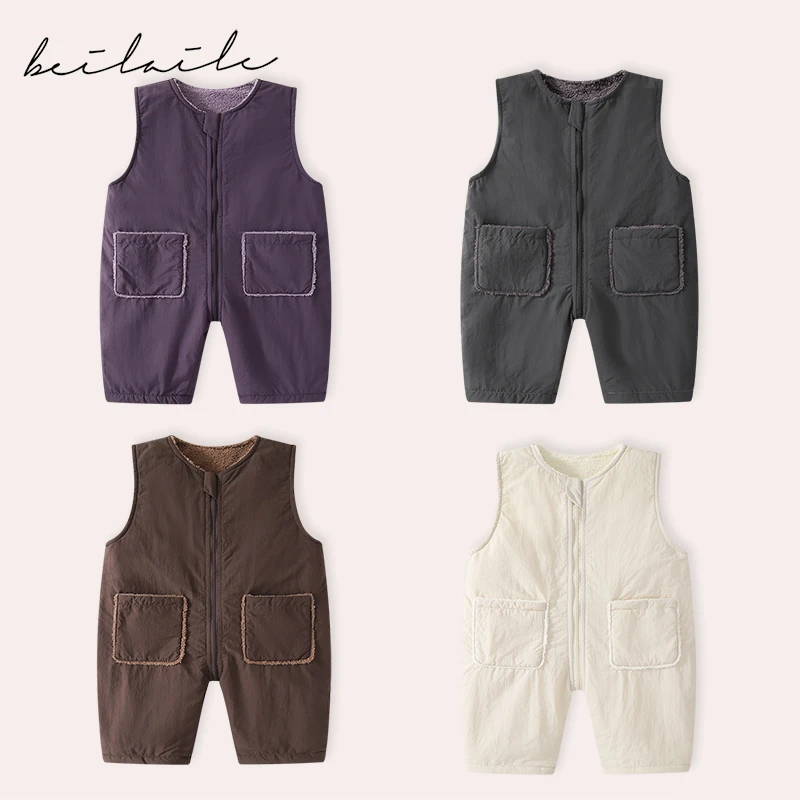 【冲锋衣加绒三防背带裤 小乐妈咪】背带婴儿童小童女童衣服K8