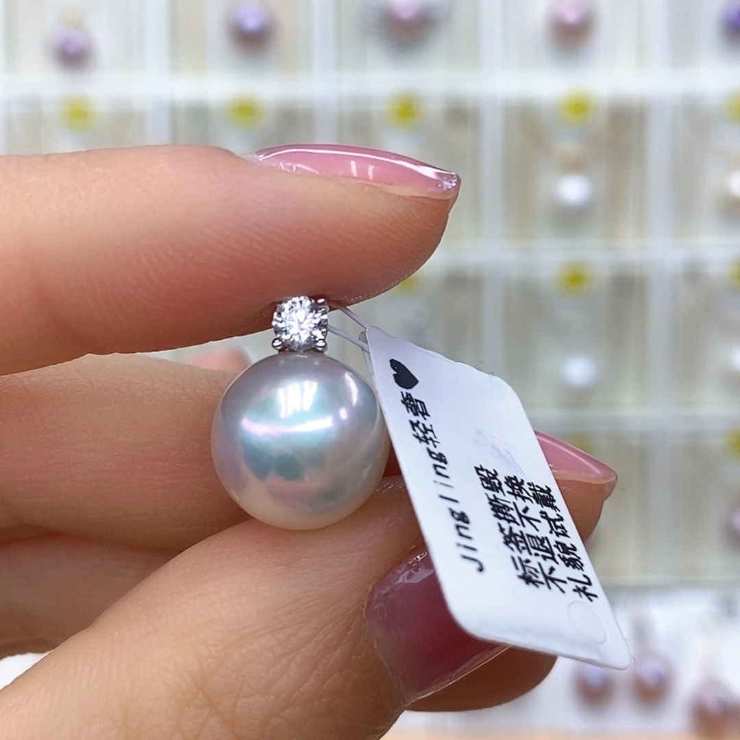 吊坠(赠链)淡水珍珠银S925镶嵌