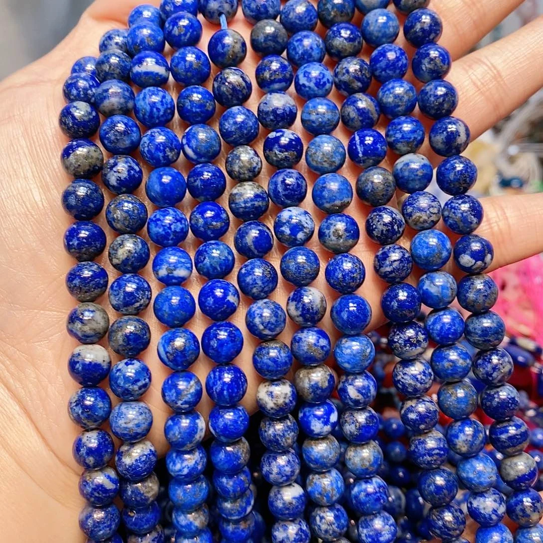 玛瑙/玉髓散珠天然青金9mm一条