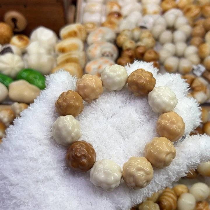 把件菩提根/象牙果71 象牙果原果雕刻多宝小羊