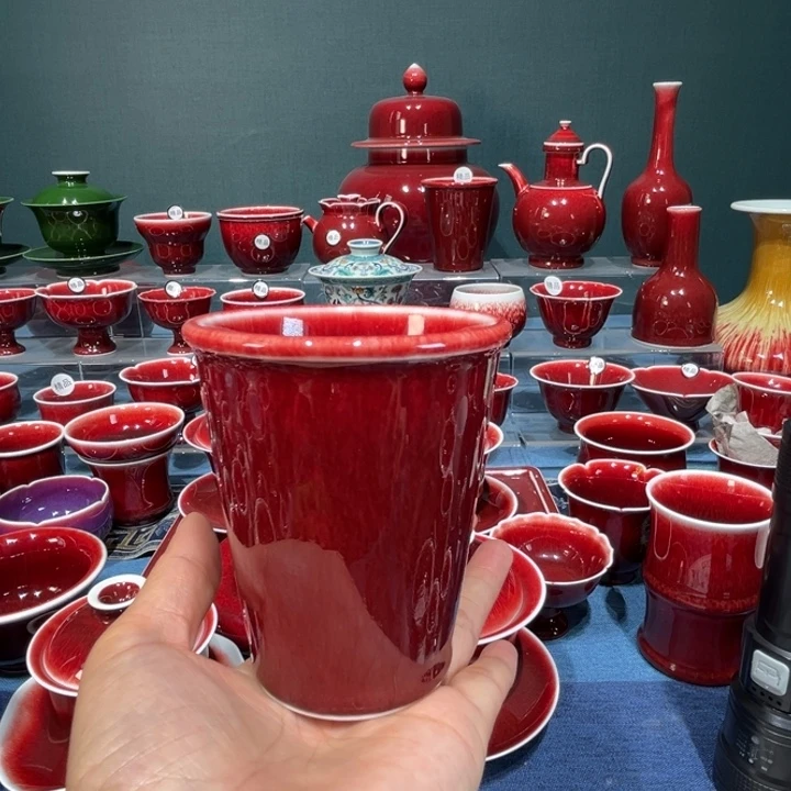 景德镇陶瓷浅行窑可乐杯