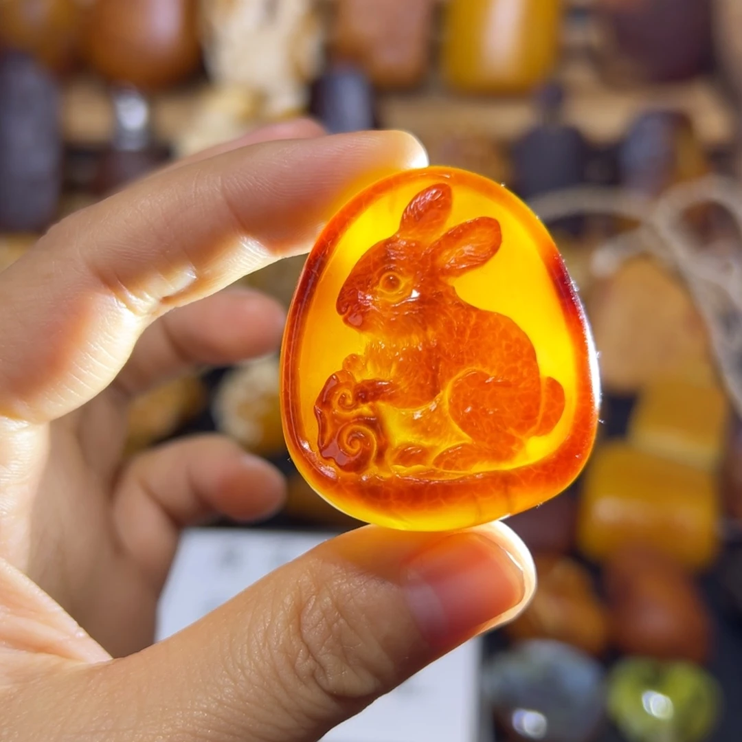 定制琥珀未镶嵌琥珀蜜蜡