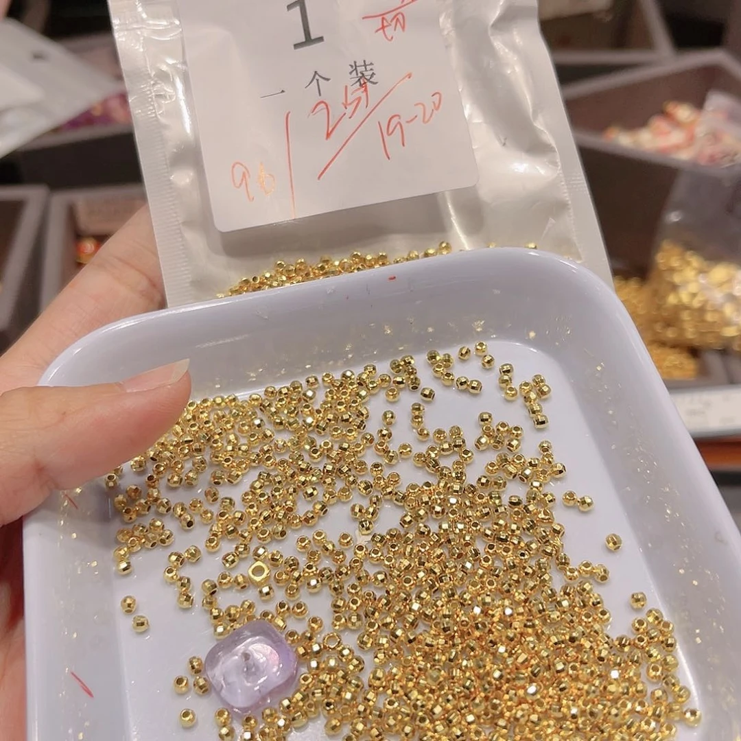 紫晶珠宝半成品银S925镀金镶嵌1