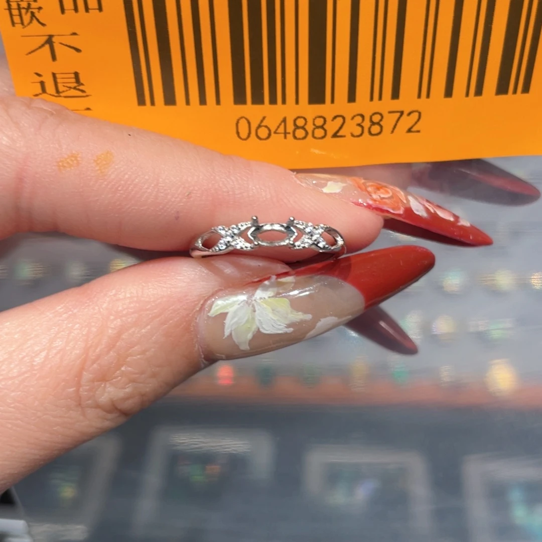 欧泊欧泊戒指银S925镶嵌L*