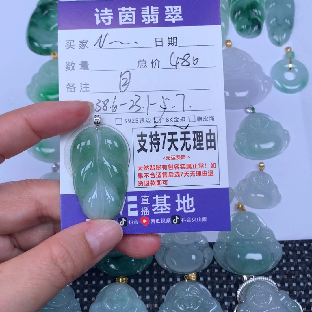 N***…颈饰未镶嵌翡翠天然