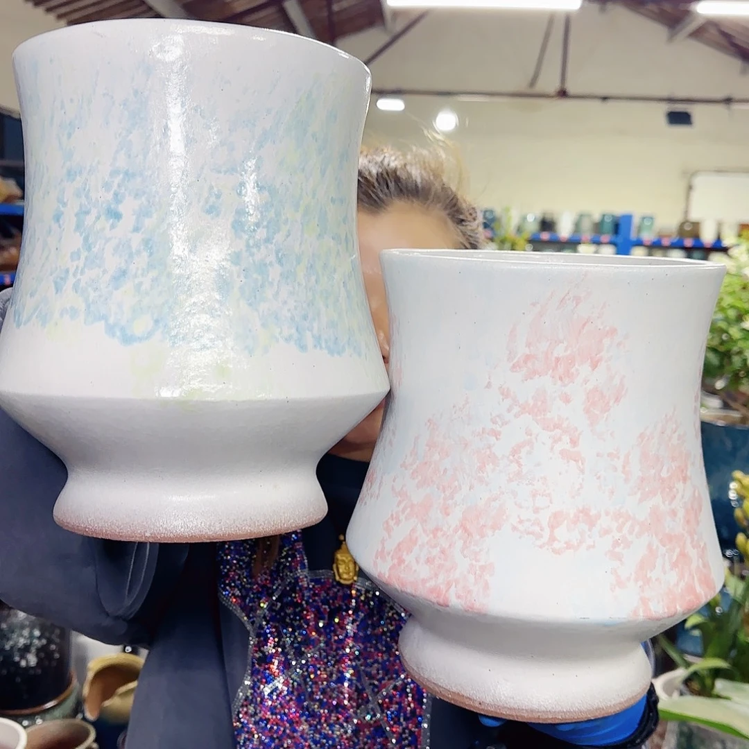 花盆紫砂高24口19