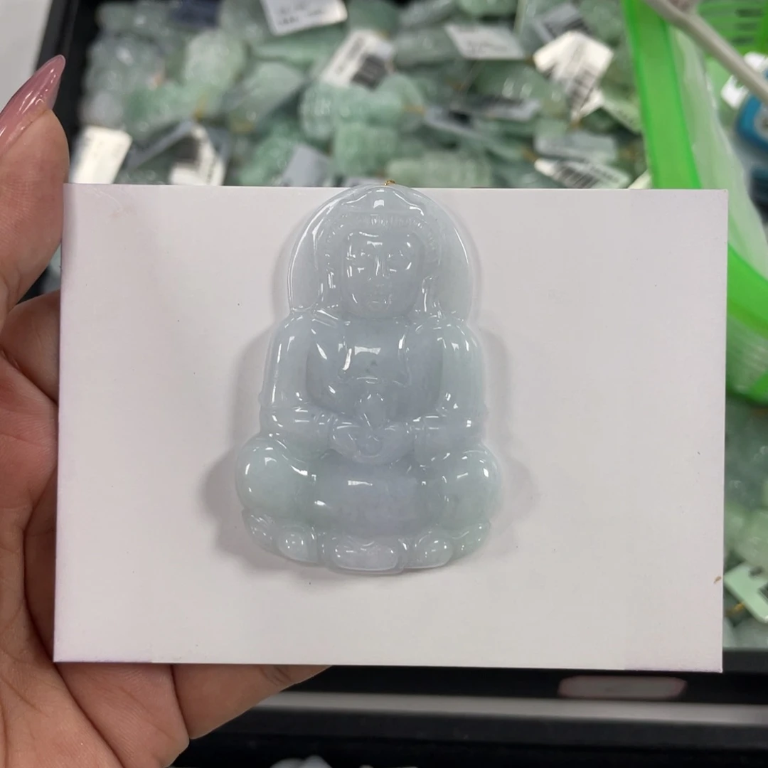 翡翠未镶嵌颈饰꧁****꧂翡翠观音