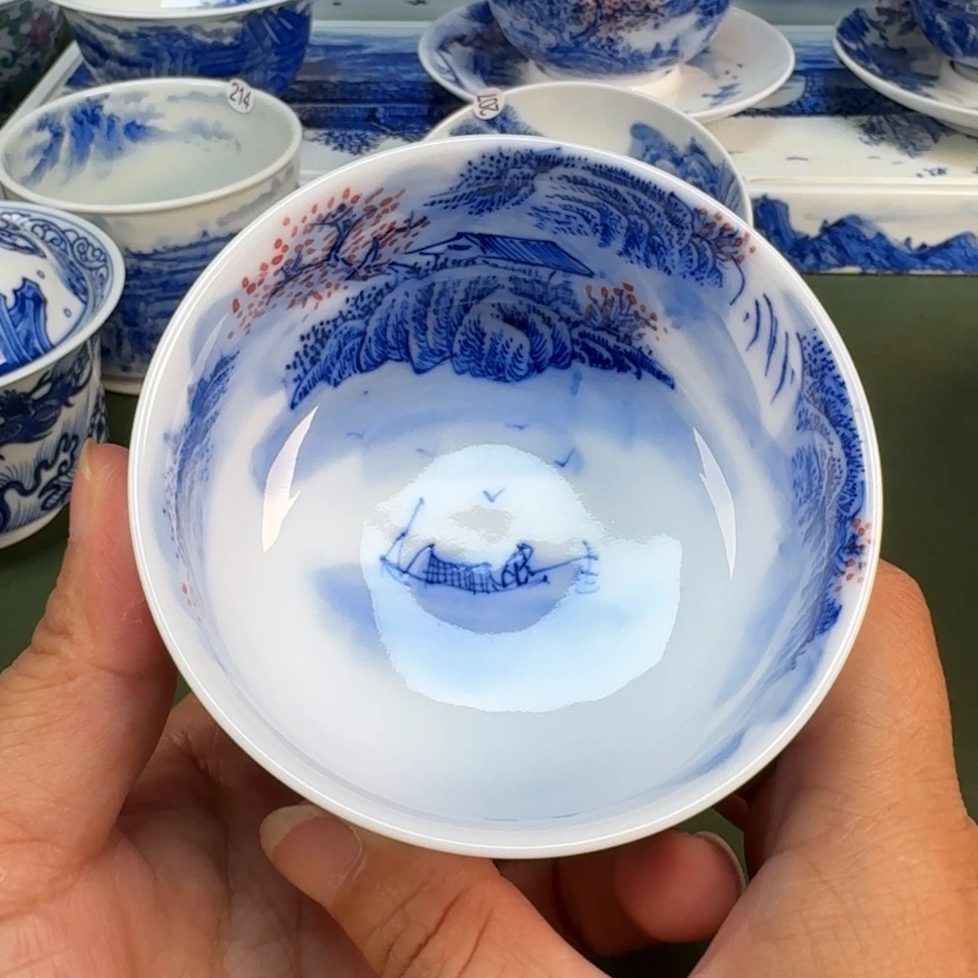 景德镇纯手绘茶具圆圆245