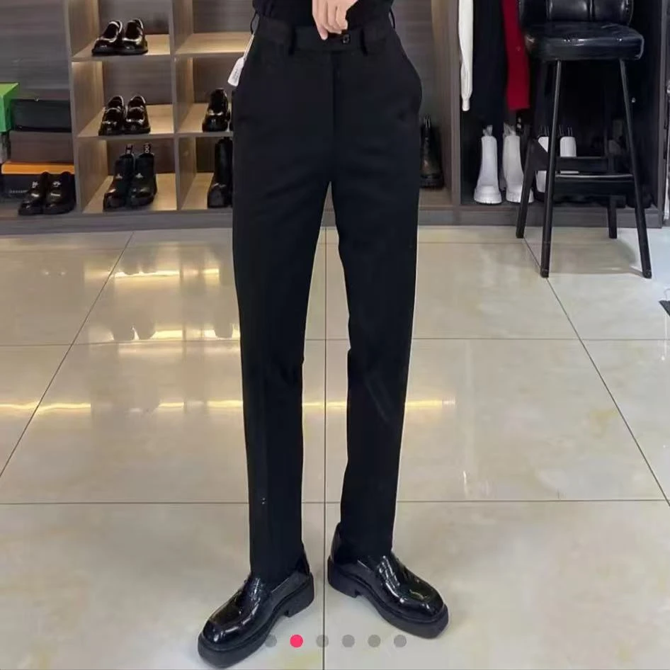 高级轻奢修身小脚西裤