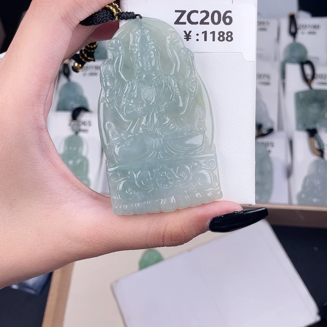 翡翠未镶嵌颈饰ZC206