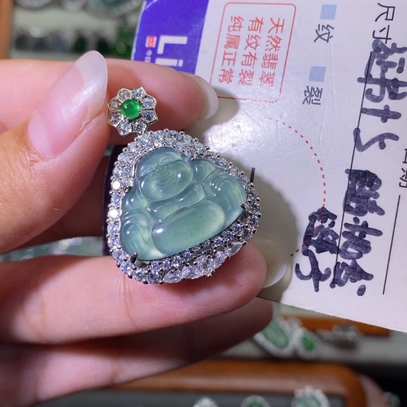 【闪购商品】翡翠未镶嵌颈饰天然