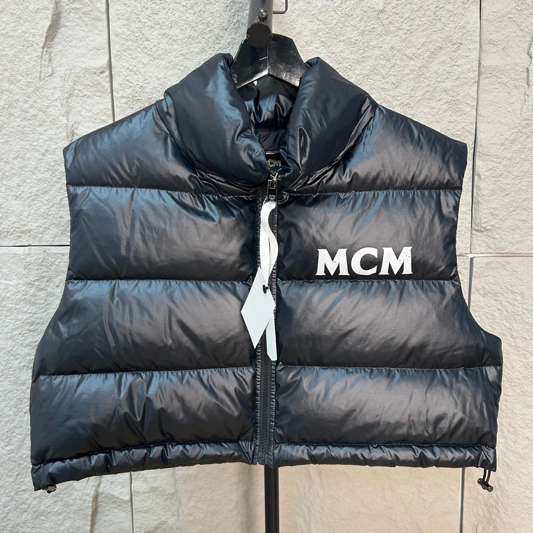 99新 MCM 黑色羽绒马甲 155/84A ys000917