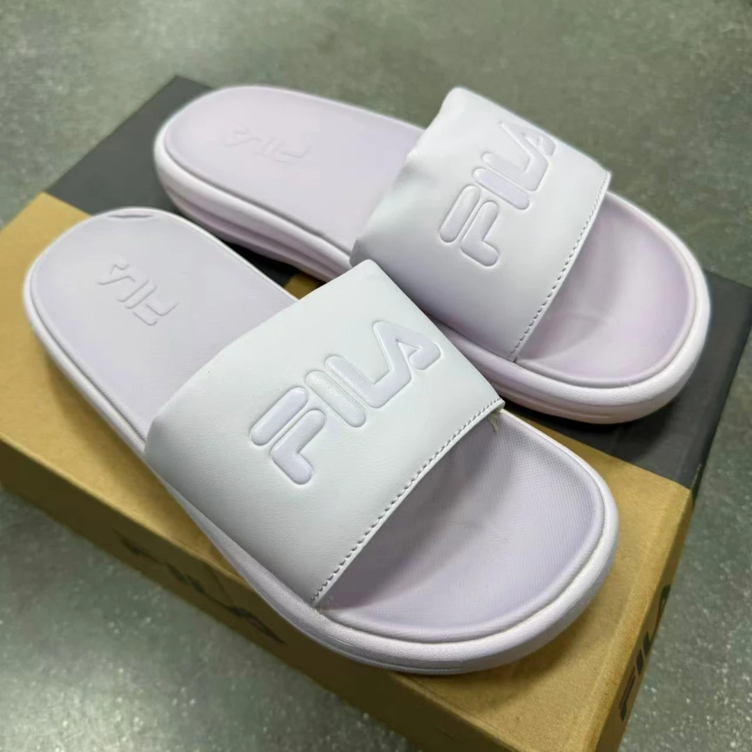 Fila/斐乐男女同款紫色运动舒适轻便休闲百搭居家外穿拖鞋