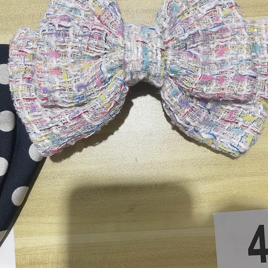 皮质铁合金蝴蝶结发夹