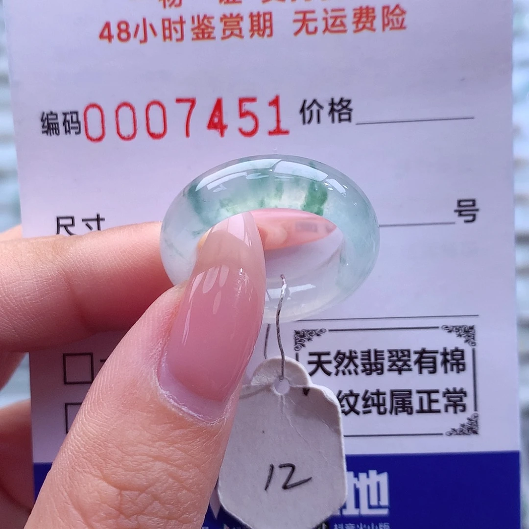 翡翠未镶嵌戒指天然