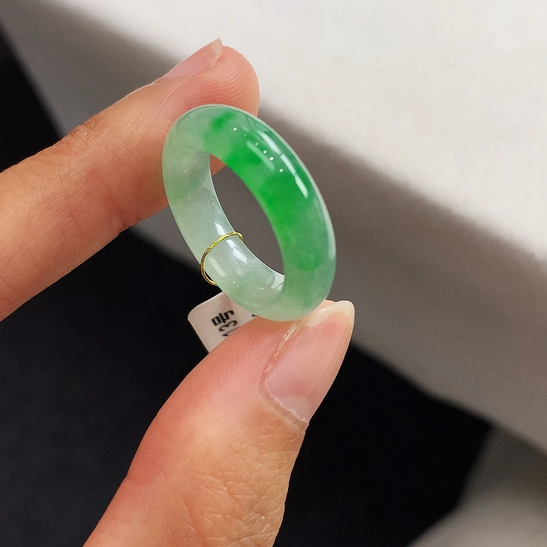 翡翠未镶嵌戒指12-13号