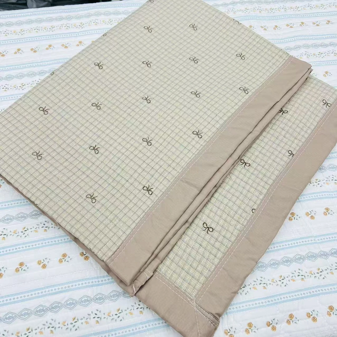 【包边床盖】<小咖格蝴蝶结>90X220cm<±5cm>绗缝 多功能水洗透气