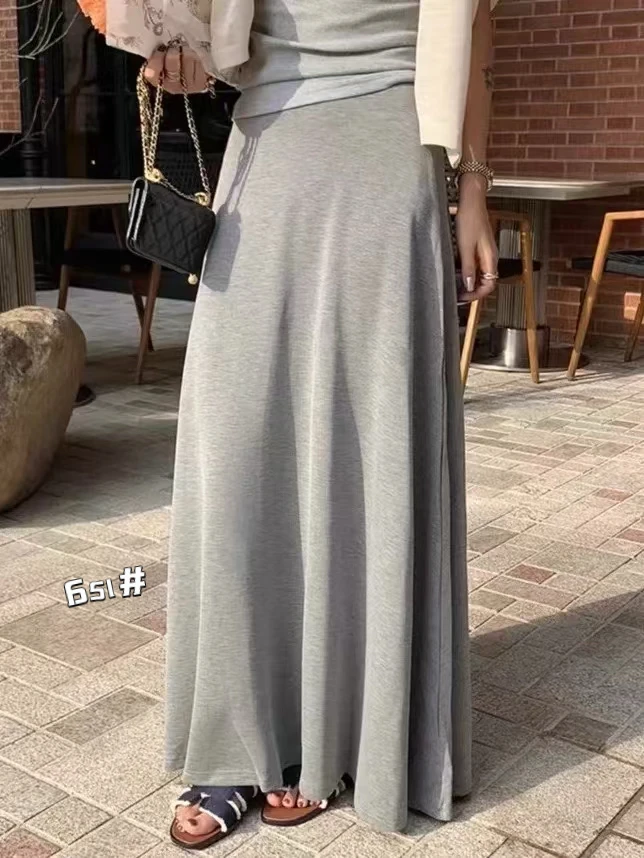 李园家2号店-651-慵懒风松弛感显瘦垂感面膜裙