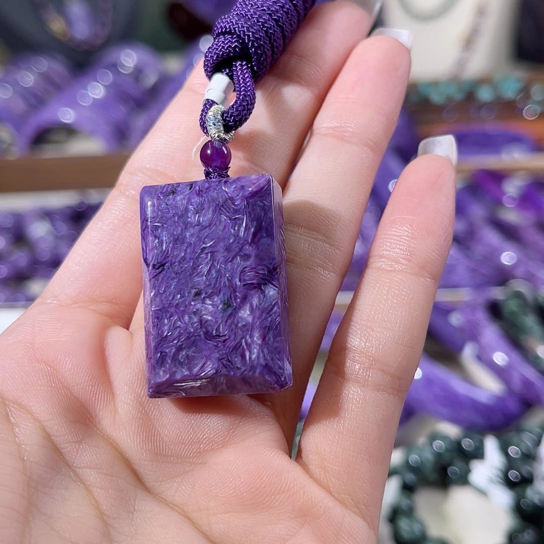 未镶嵌查罗石（紫龙晶）吊坠