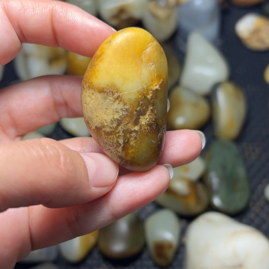 和田玉未镶嵌挂件A34