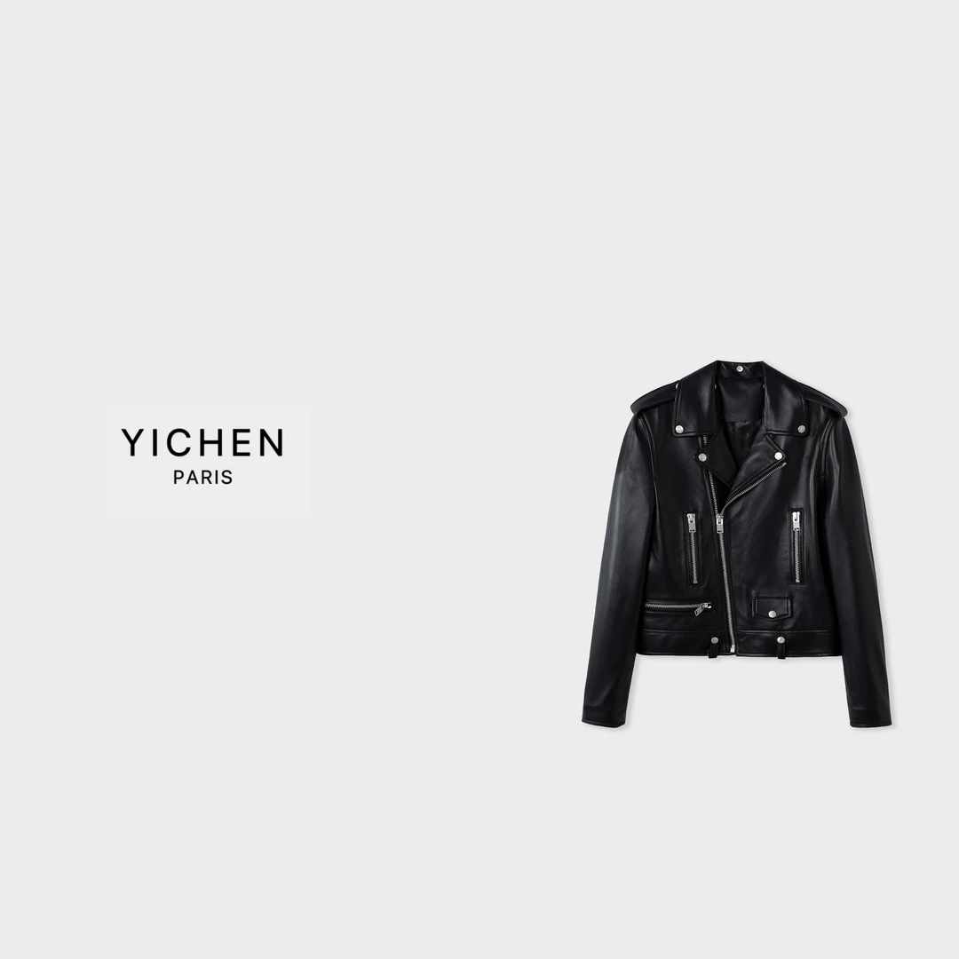 YC 酷黑经典重工机车服夹克皮衣款式外套-1238