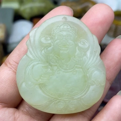 蛇纹石玉未镶嵌颈饰19