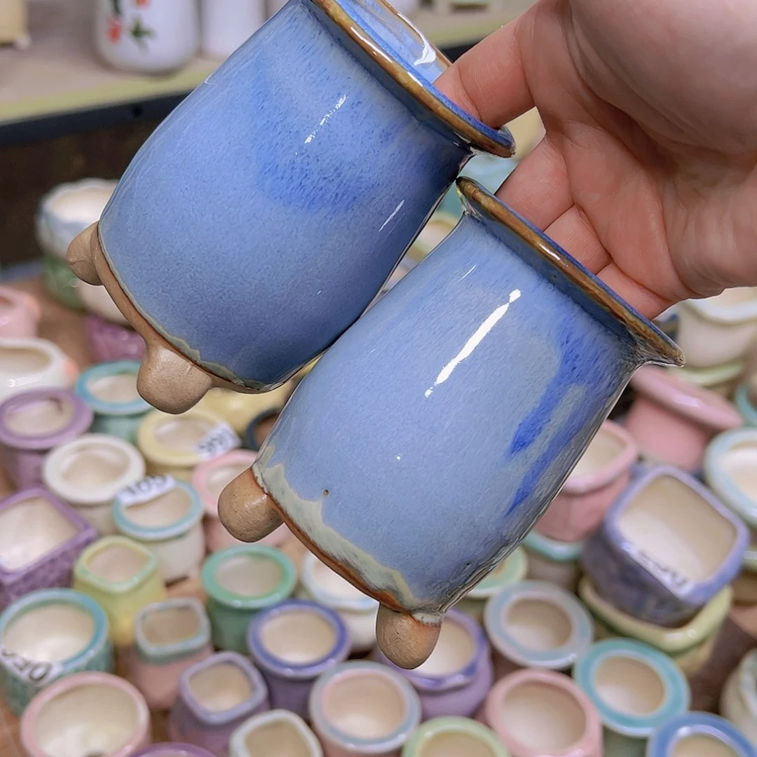 红陶陶瓷花盆当场满12包邮