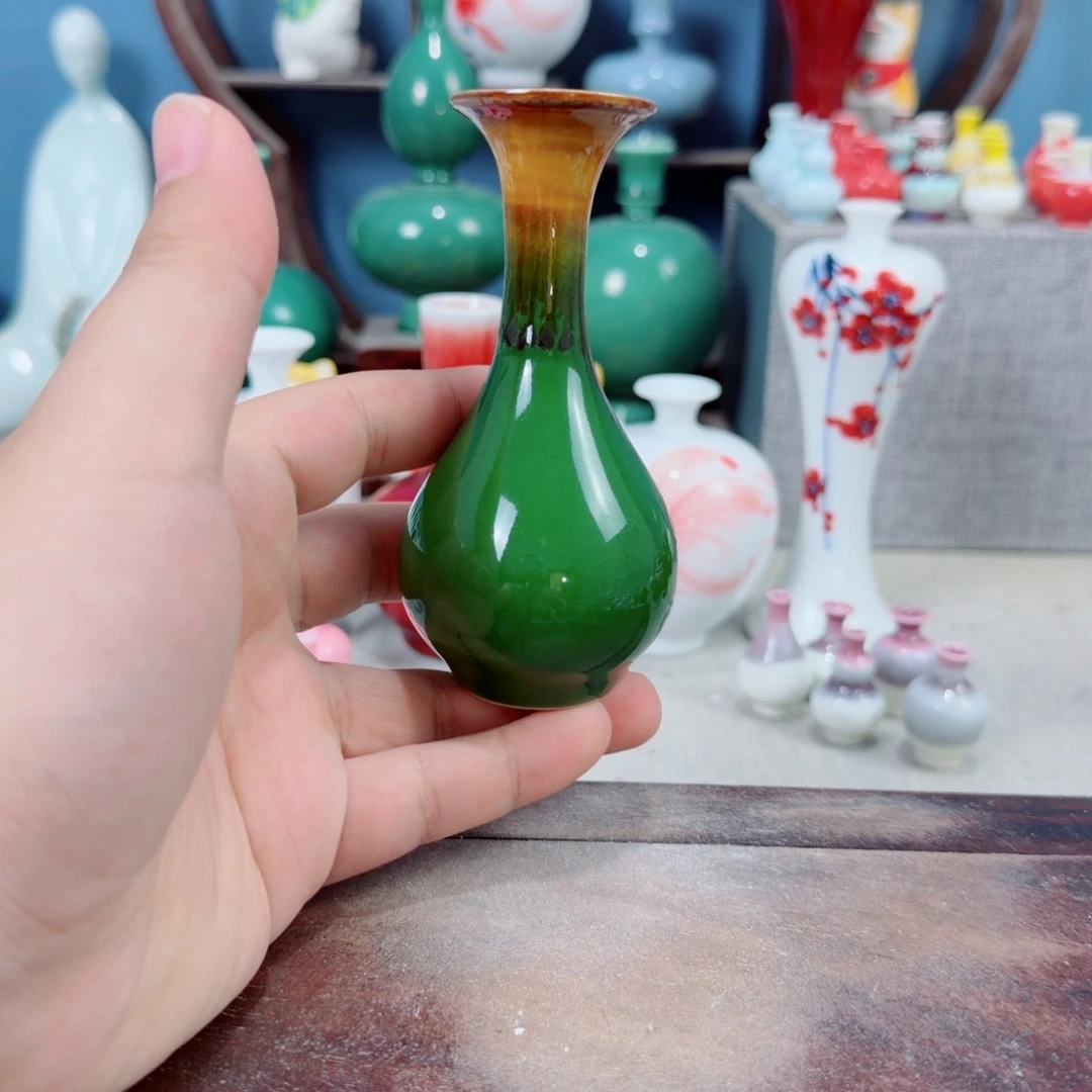 陶瓷手工小花器摆件