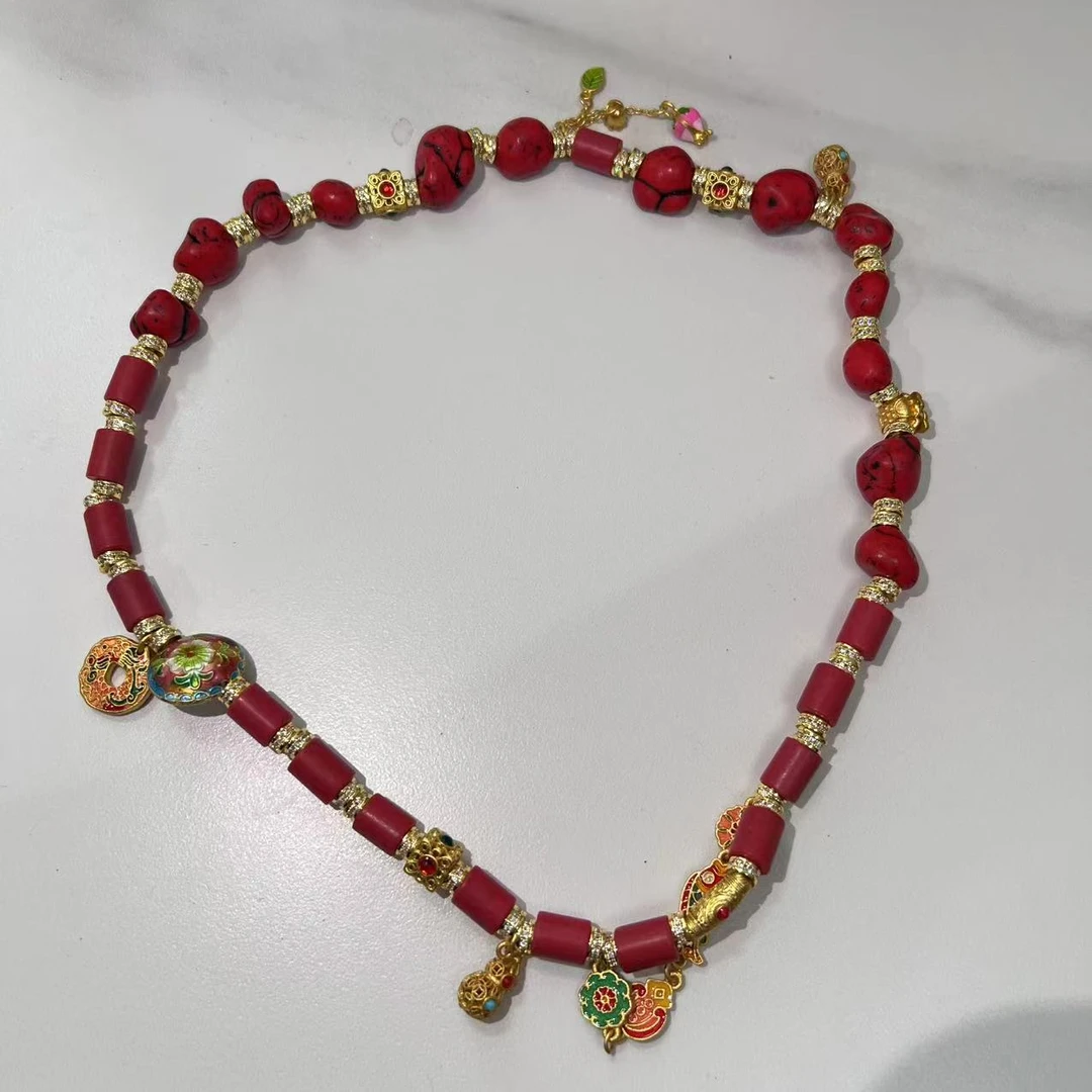 非金属珐琅项链 TCH私服原创时尚气质手工精美百搭项链轻奢tch