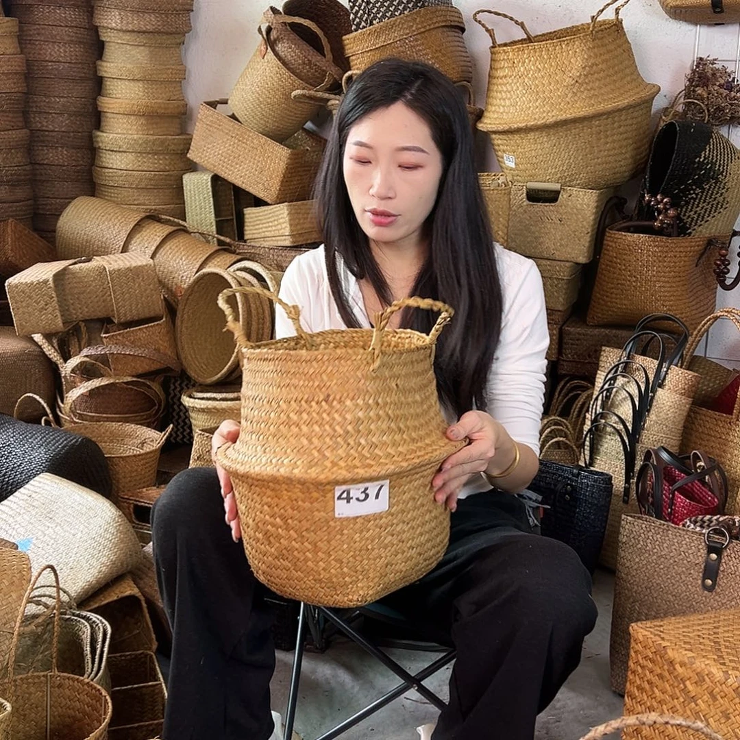 草编草编包/草编收纳盒微瑕疵
