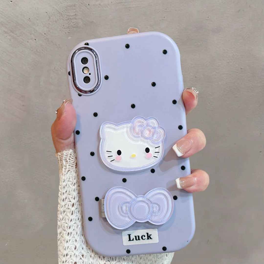 适用于苹果x手机壳xs新款xr可爱iphonexsmax少女心带支架紫色软壳