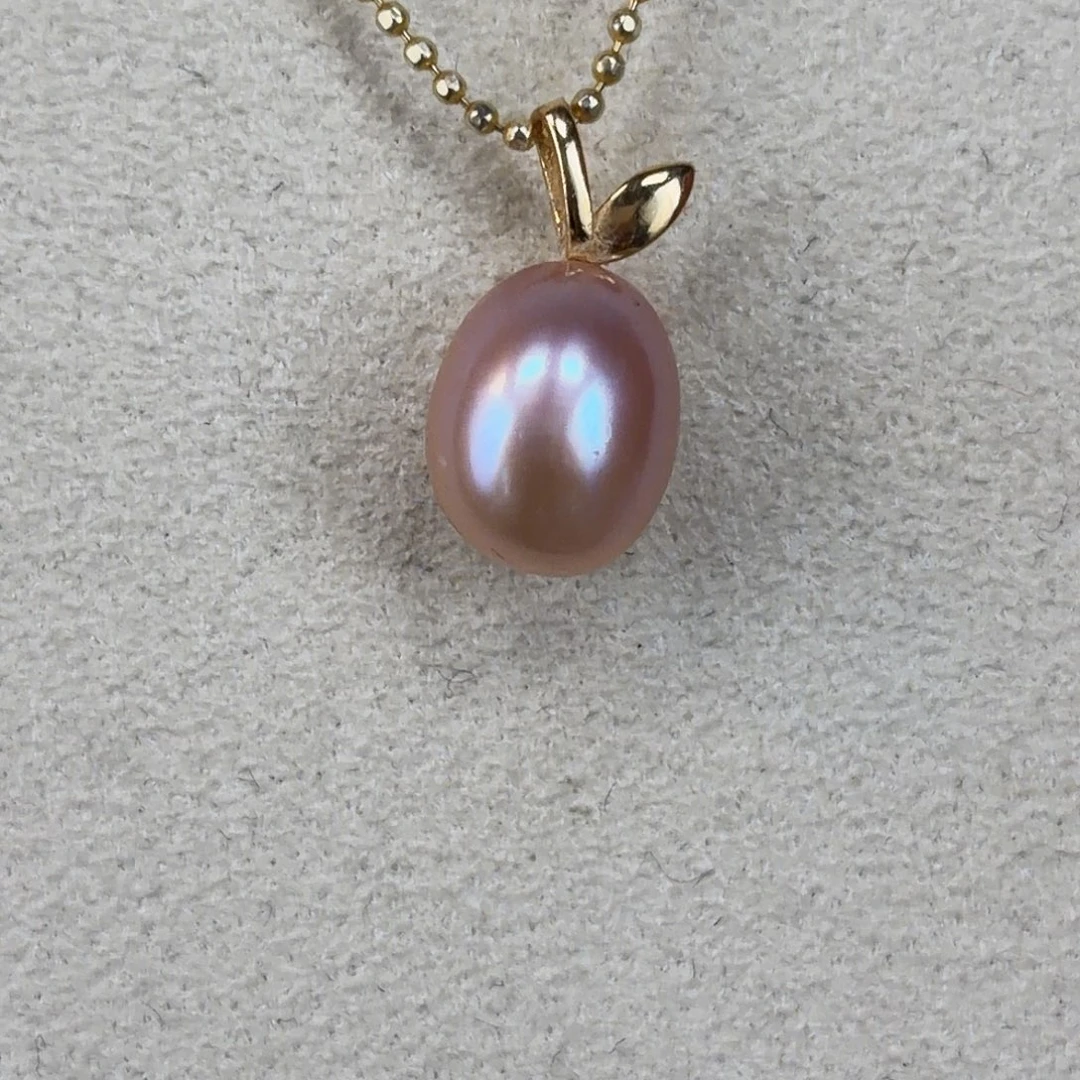 银S925镶嵌吊坠淡水珍珠