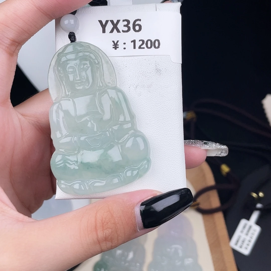 翡翠未镶嵌颈饰YX36