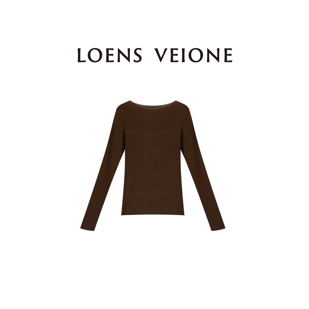 LOENS VEIONE/罗拉山羊绒绵羊毛修身打底衫24CVDA0256N