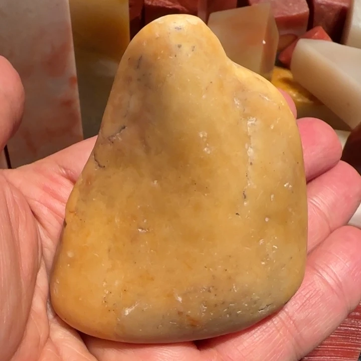 老挝石田黄原石，