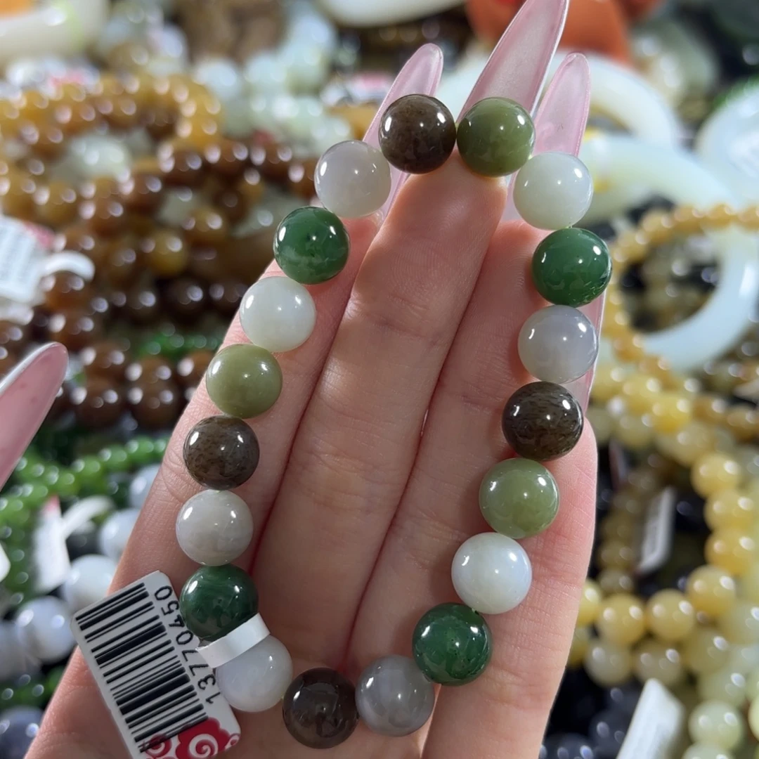 和田玉未镶嵌手链167