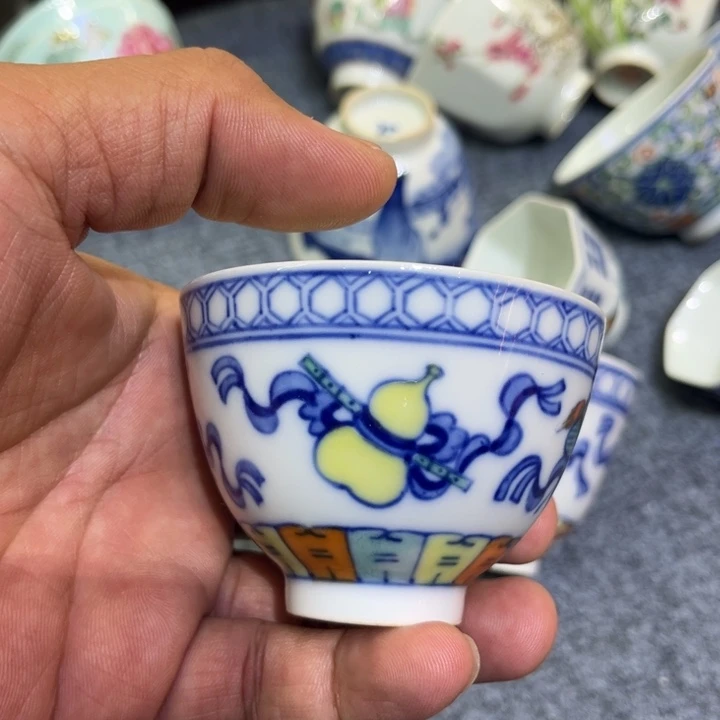 纯手绘精品盖碗杯