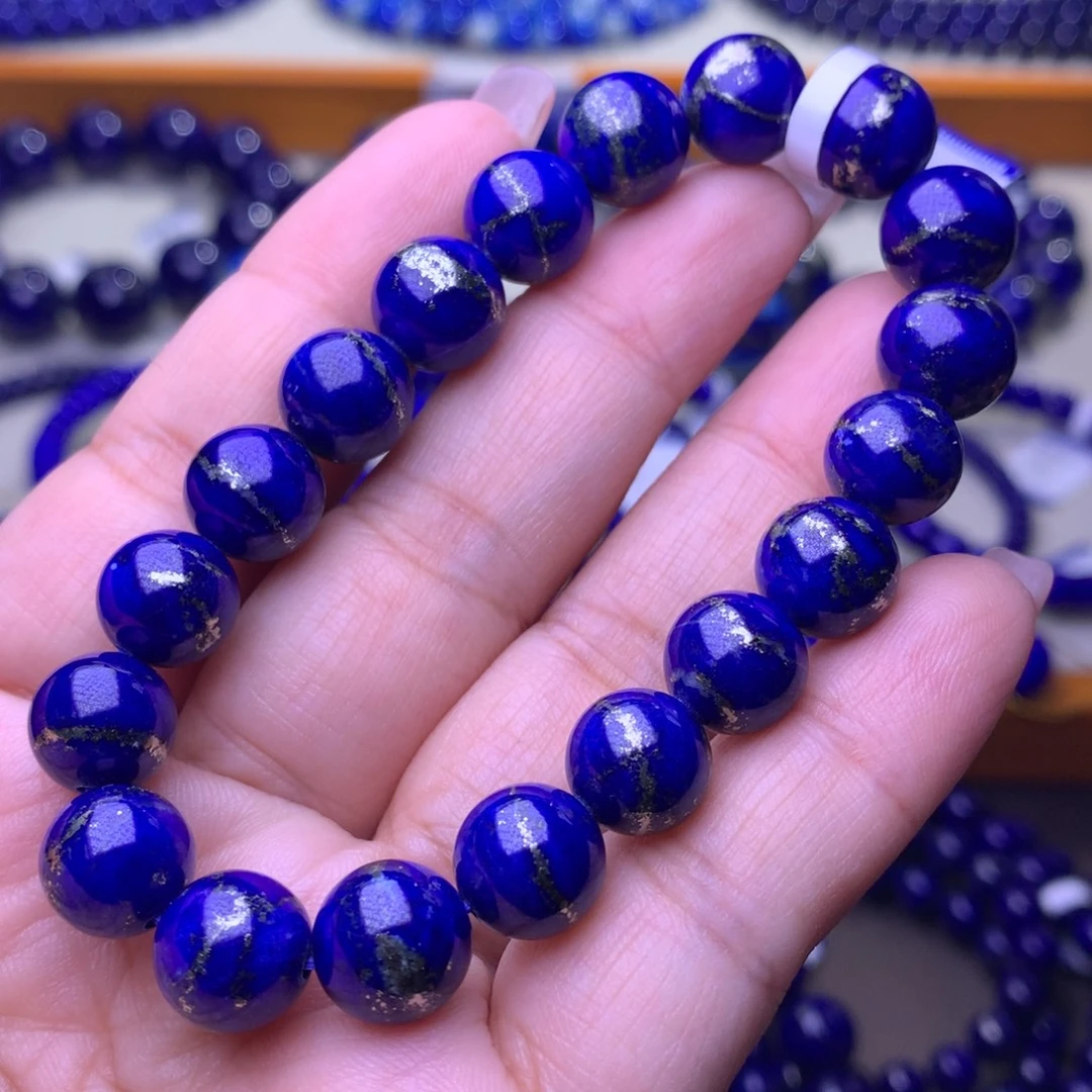 青金石未镶嵌手串10m